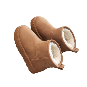 Unisex dječje zimske gležnjače, fleece podstava, gornji dio od umjetne kože, protuklizna potplata, za uzrast 4-12 godina