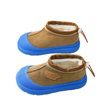 Gyerekek téli velúr csizmái vastag bolyhos bélés és gumis talppal, 1–12 éveseknek