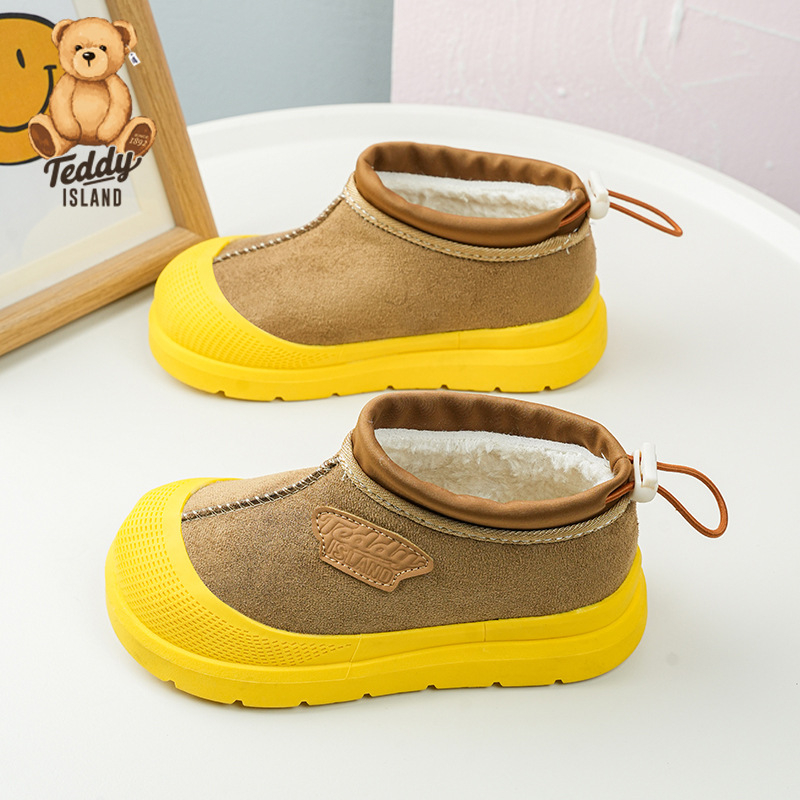 Gyerekek téli velúr csizmái vastag bolyhos bélés és gumis talppal, 1–12 éveseknek