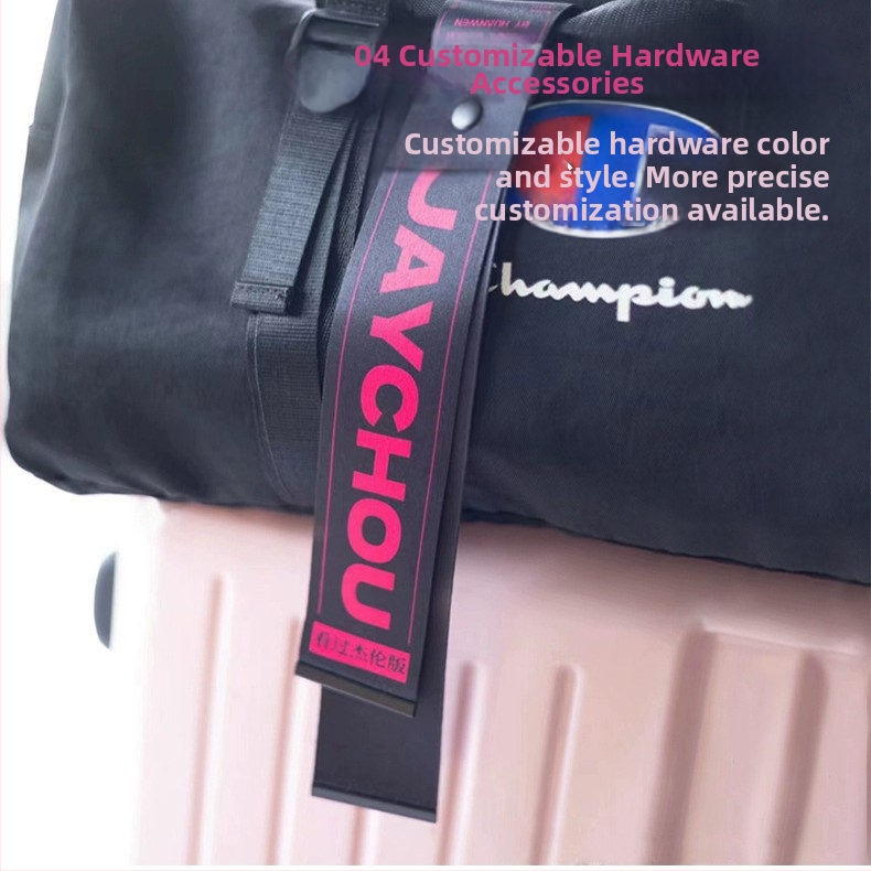 Șnur pentru mâner de bagaj cu pandantiv - transfer termic; DIY; anti-pierdere