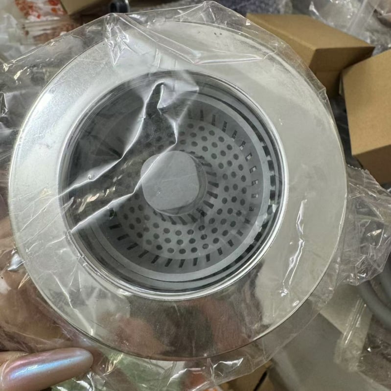 Tapa za odvod kuhinjskog sudopera s filtrim i košarom, plastična, modernog stila, neto težina 100 g