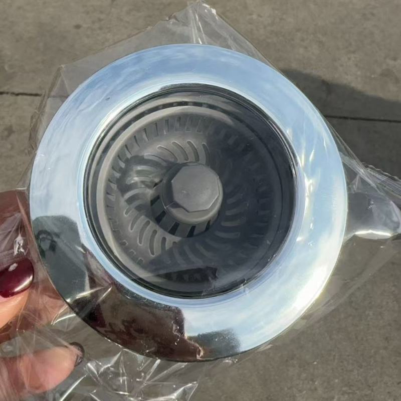 Tapa za odvod kuhinjskog sudopera s filtrim i košarom, plastična, modernog stila, neto težina 100 g