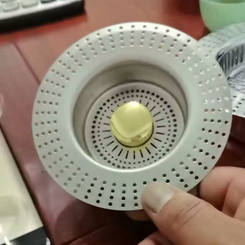 Tapa za odvod kuhinjskog sudopera s filtrim i košarom, plastična, modernog stila, neto težina 100 g