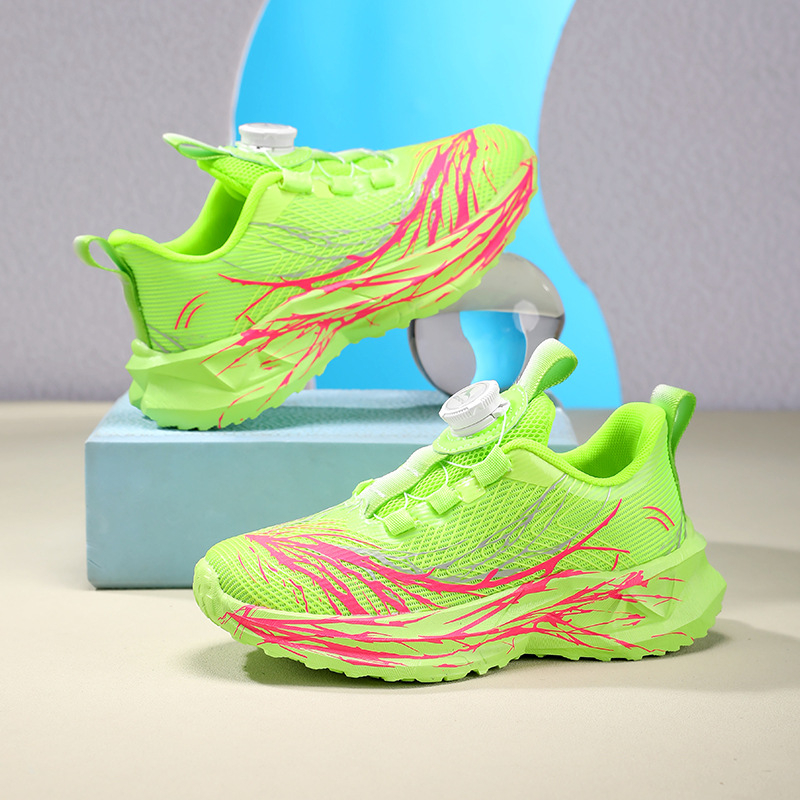 Gyerekek karbonlemezes futócipő, világító, ultra-könnyű, ütéscsillapító, uniszex, EVA talp