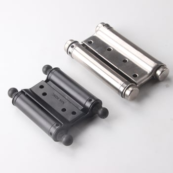 Ανοξείδωτος μεντεσές πόρτας διπλής κατεύθυνσης με ελατήριο, για πόρτες από ξύλο ή με πλαίσιο γυαλιού, αριστερό/δεξί άνοιγμα, αυτόματο κλείσιμο