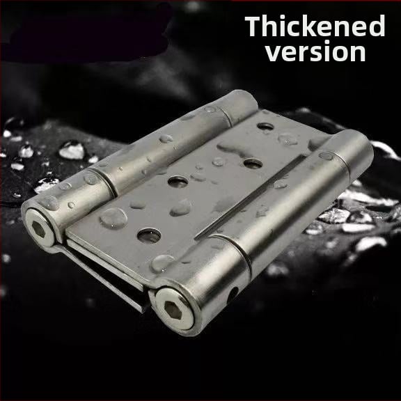 Ανοξείδωτος μεντεσές πόρτας διπλής κατεύθυνσης με ελατήριο, για πόρτες από ξύλο ή με πλαίσιο γυαλιού, αριστερό/δεξί άνοιγμα, αυτόματο κλείσιμο