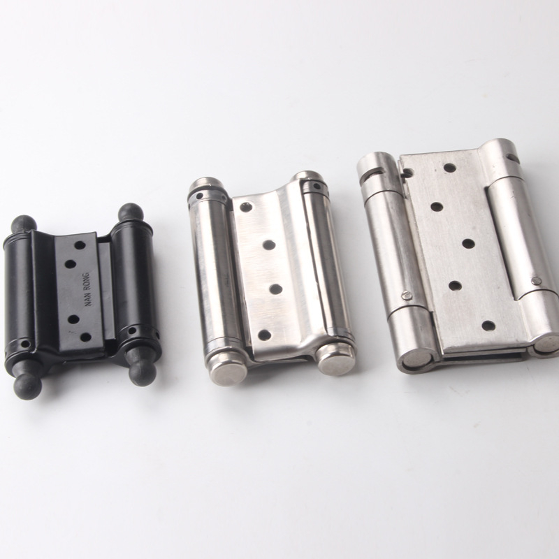 Ανοξείδωτος μεντεσές πόρτας διπλής κατεύθυνσης με ελατήριο, για πόρτες από ξύλο ή με πλαίσιο γυαλιού, αριστερό/δεξί άνοιγμα, αυτόματο κλείσιμο