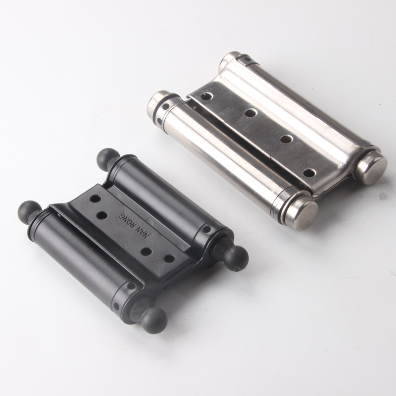 Ανοξείδωτος μεντεσές πόρτας διπλής κατεύθυνσης με ελατήριο, για πόρτες από ξύλο ή με πλαίσιο γυαλιού, αριστερό/δεξί άνοιγμα, αυτόματο κλείσιμο