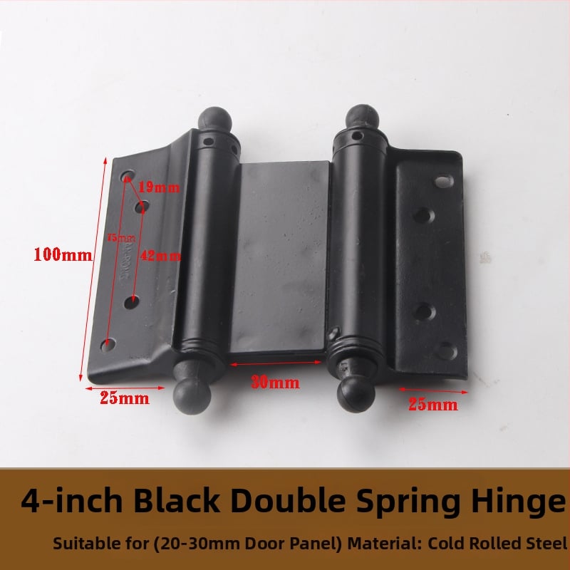 Ανοξείδωτος μεντεσές πόρτας διπλής κατεύθυνσης με ελατήριο, για πόρτες από ξύλο ή με πλαίσιο γυαλιού, αριστερό/δεξί άνοιγμα, αυτόματο κλείσιμο