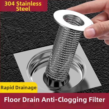 Nehrđajući čelični filter odvodnje za kupaonicu – filter za dlake, sprječava blokadu i neugodan miris, mreža za umivaonik