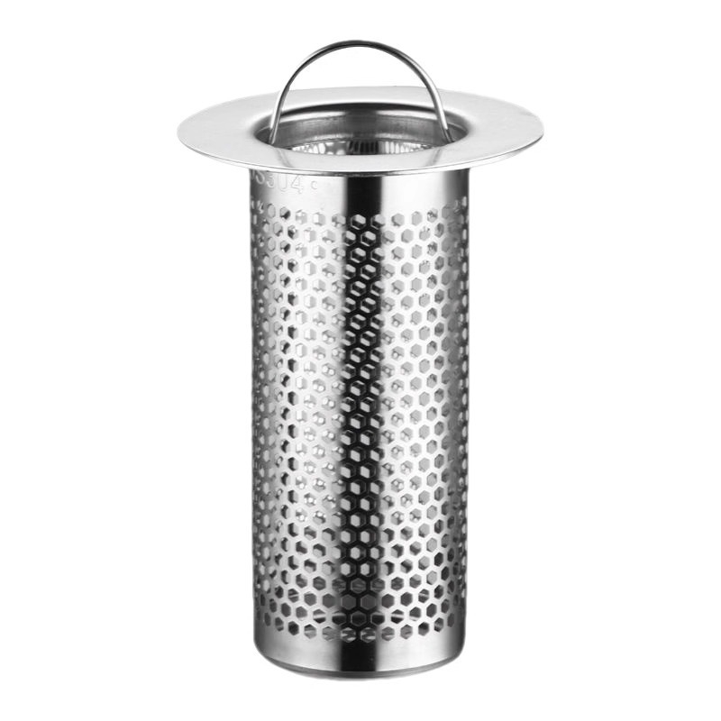 Nehrđajući čelični filter odvodnje za kupaonicu – filter za dlake, sprječava blokadu i neugodan miris, mreža za umivaonik