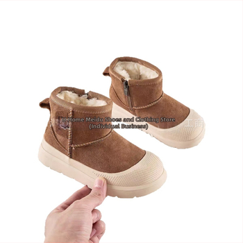 Uniszex hócsizmák puha felső résszel, EVA talppal, slip-on kivitel, 4–16 éveseknek, ősz