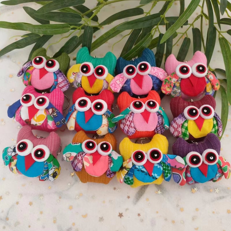 Ключодържател със слон, памучна тъкан, стил карикатура, марка Taimi