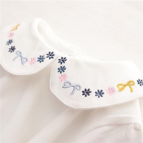 Gyerekeknek szóló koreai stílusú hosszú ujjú póló, lapel típusú gallér, egyszínű mintával, 0–8 éveseknek