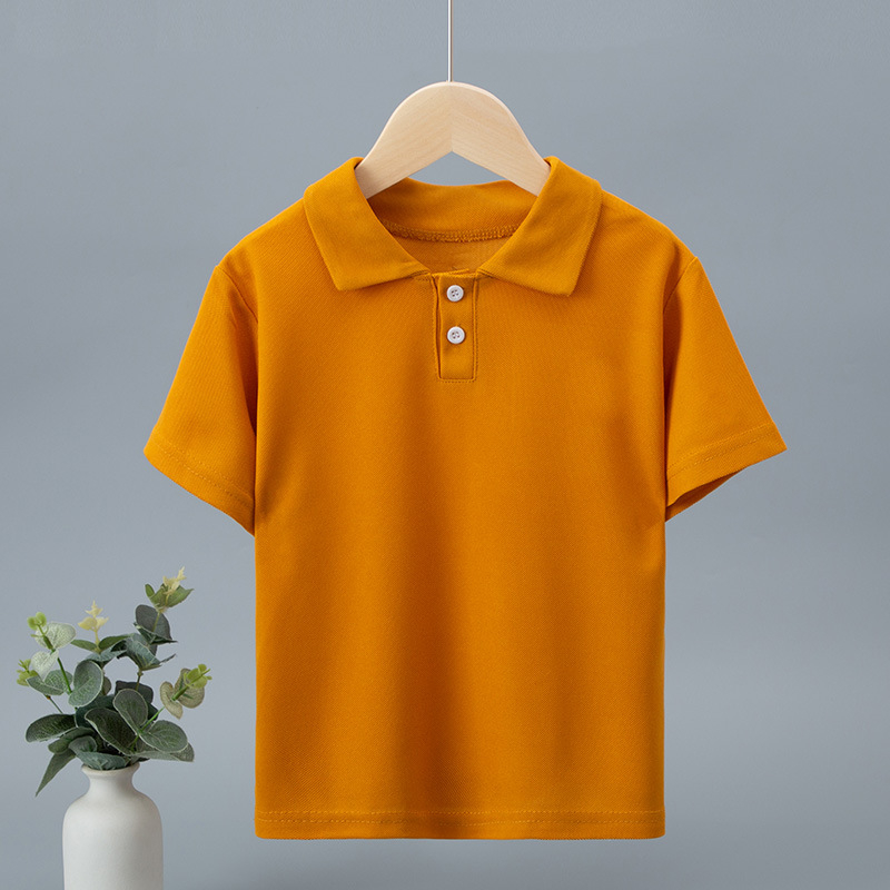 Παιδικό πόλο μπλουζάκι, χαλαρό στυλ, ριγέ εκτύπωση, ύφασμα από μείγμα συνθετικών ινών, για παιδιά 3–8 ετών