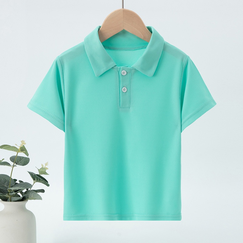 Παιδικό πόλο μπλουζάκι, χαλαρό στυλ, ριγέ εκτύπωση, ύφασμα από μείγμα συνθετικών ινών, για παιδιά 3–8 ετών