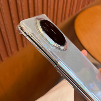 Pouzdro Huawei Mate X7, priehľadný PC, UV odolné, odolné voči poškriabaniu, magnetické prichytenie, dvojité okraje