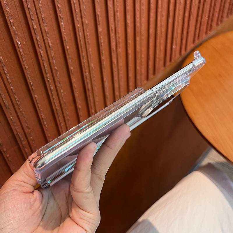 Pouzdro Huawei Mate X7, priehľadný PC, UV odolné, odolné voči poškriabaniu, magnetické prichytenie, dvojité okraje