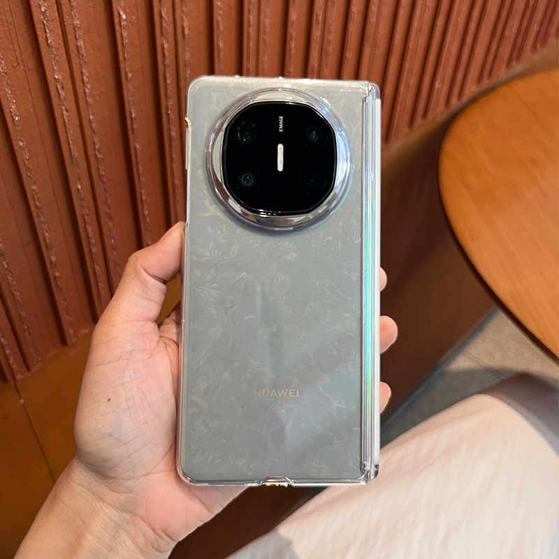 Pouzdro Huawei Mate X7, priehľadný PC, UV odolné, odolné voči poškriabaniu, magnetické prichytenie, dvojité okraje