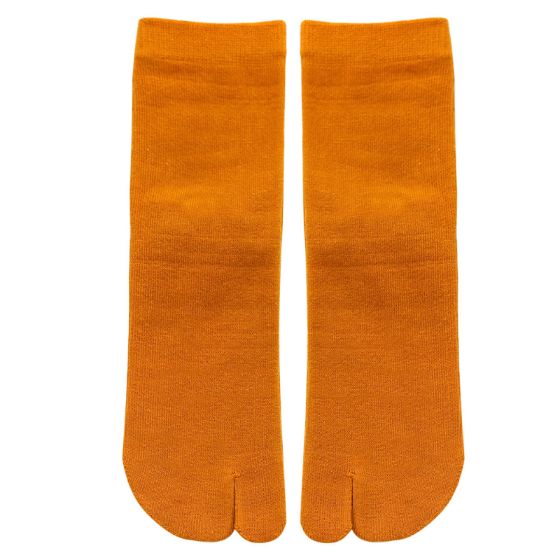 Дамски и мъжки чорапи с разделени пръсти, японски стил tabi, средна дължина, памук, абсорбират пот и намаляват триенето