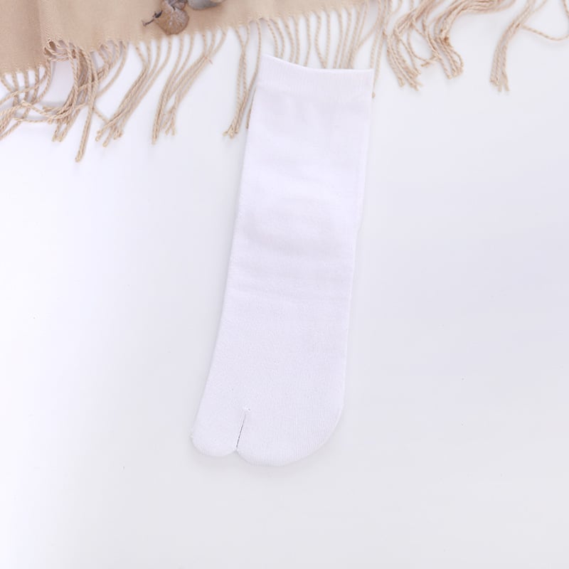 Дамски и мъжки чорапи с разделени пръсти, японски стил tabi, средна дължина, памук, абсорбират пот и намаляват триенето