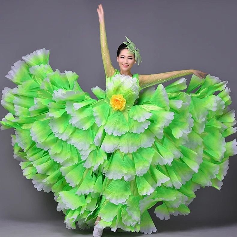 Unisex plesna haljina za folklorni nastup, Chenille-Spandex tkanina, 90–95% elastičnost, proljeće 2025