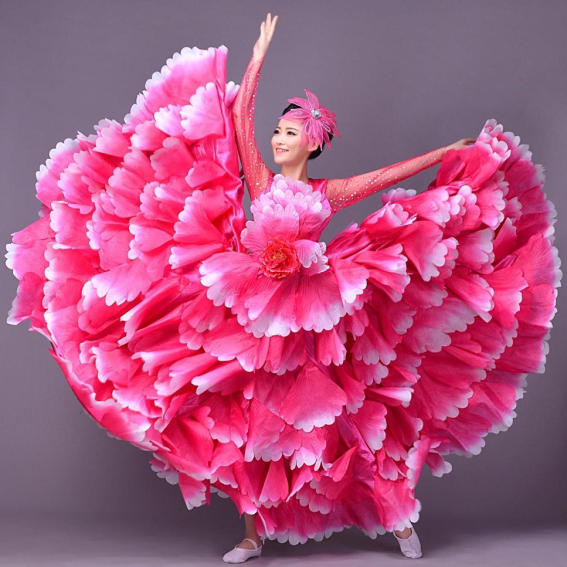 Unisex plesna haljina za folklorni nastup, Chenille-Spandex tkanina, 90–95% elastičnost, proljeće 2025