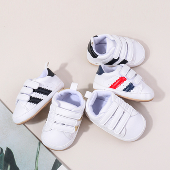 Unisex cipele za bebe i malu djecu, gornji dio od sintetičke kože, Velcro zatvarač, protuklizna i otporna na habanje potplata, za 12–36 mjeseci BYQ4176