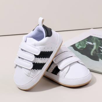Unisex cipele za bebe i malu djecu, gornji dio od sintetičke kože, Velcro zatvarač, protuklizna i otporna na habanje potplata, za 12–36 mjeseci BYQ4176