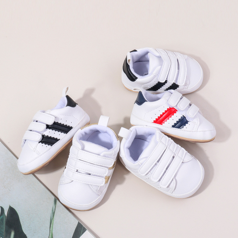 Unisex cipele za bebe i malu djecu, gornji dio od sintetičke kože, Velcro zatvarač, protuklizna i otporna na habanje potplata, za 12–36 mjeseci BYQ4176