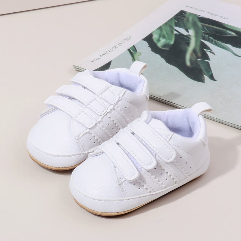 Unisex cipele za bebe i malu djecu, gornji dio od sintetičke kože, Velcro zatvarač, protuklizna i otporna na habanje potplata, za 12–36 mjeseci BYQ4176