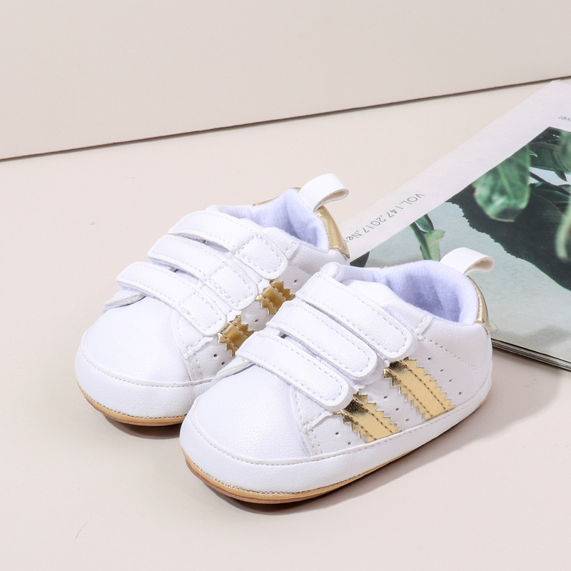 Unisex cipele za bebe i malu djecu, gornji dio od sintetičke kože, Velcro zatvarač, protuklizna i otporna na habanje potplata, za 12–36 mjeseci BYQ4176