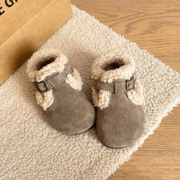 Dječje cipele s flis podstavom, Birkenstock stil, kopča na čičak, protuklizna podloga, nubuk koža, za 6–36 mjeseci