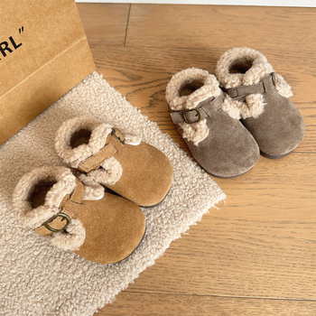 Dječje cipele s flis podstavom, Birkenstock stil, kopča na čičak, protuklizna podloga, nubuk koža, za 6–36 mjeseci