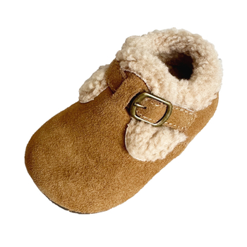 Dječje cipele s flis podstavom, Birkenstock stil, kopča na čičak, protuklizna podloga, nubuk koža, za 6–36 mjeseci