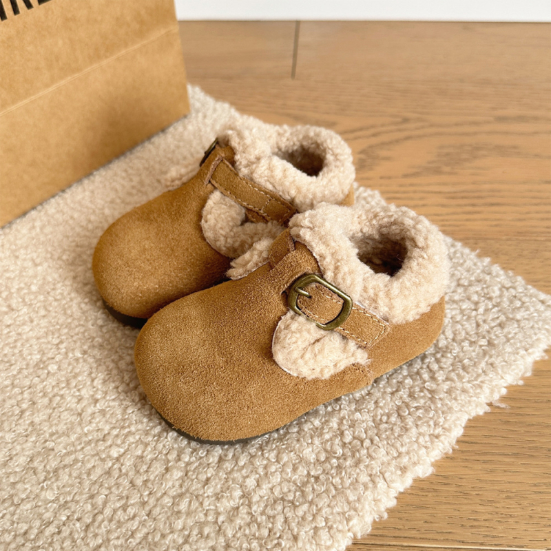 Dječje cipele s flis podstavom, Birkenstock stil, kopča na čičak, protuklizna podloga, nubuk koža, za 6–36 mjeseci