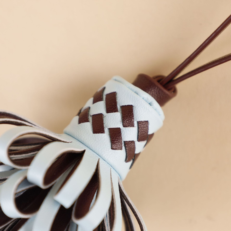 PU кожена подвеска за чанта с флорална шарка, урбанистичен стил, есен 2025