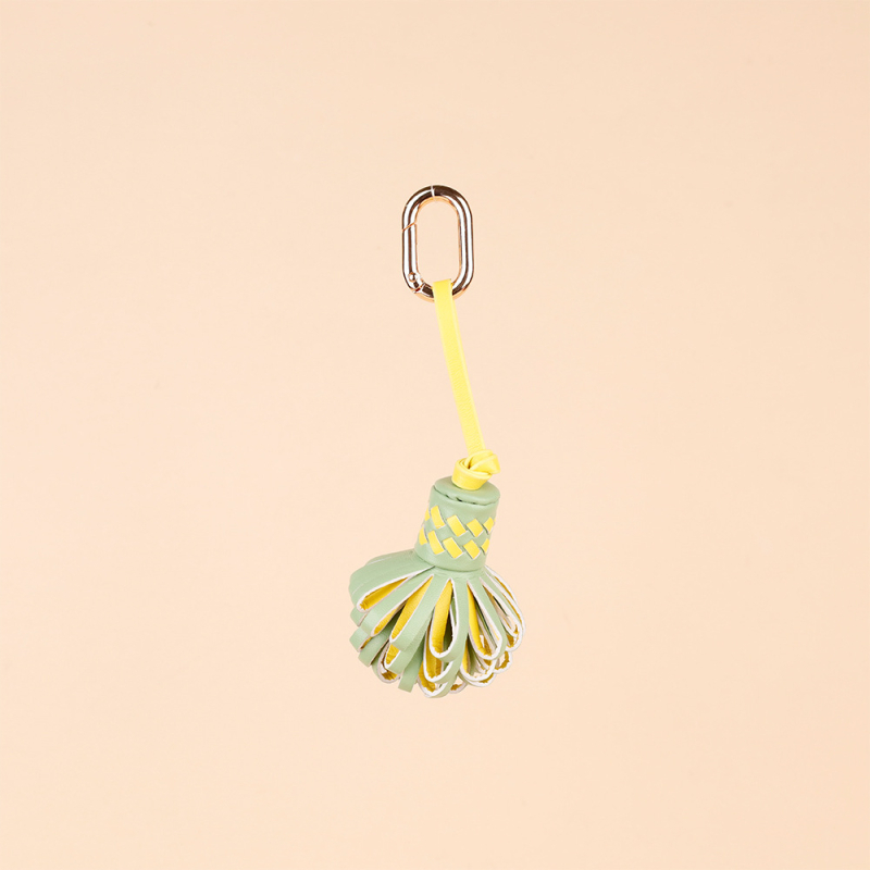 PU кожена подвеска за чанта с флорална шарка, урбанистичен стил, есен 2025