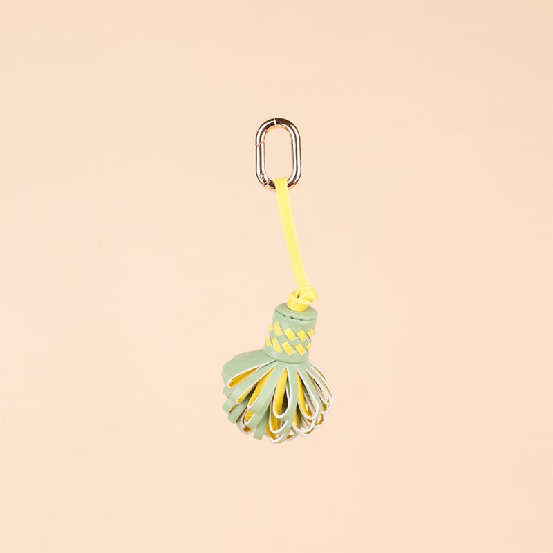 PU кожена подвеска за чанта с флорална шарка, урбанистичен стил, есен 2025