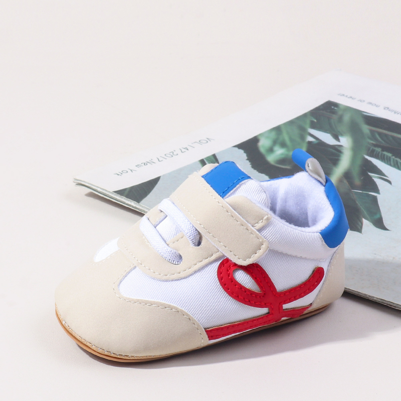Cipelice za bebe Unisex PU+Poliester gornji dio, prozračna masaža, Velcro zatvarač (12-36 mjeseci)