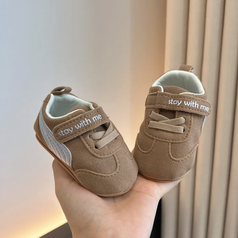 Unisex tenisice za djecu za hodanje s umjetnom kožom, mekana protuklizna potplat, prozračne, zatvaranje Velcro, za 12–48 mjeseci