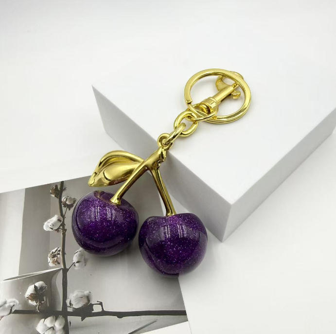 Breloc cireș, aliaj zinc, stil chinezesc, accesorii geantă, pandantiv DIY