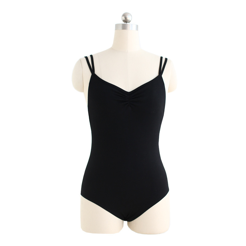 Ženski baletni leotard za vježbanje, 95% pamuk s 5% spandeksa podstava, moderni ples