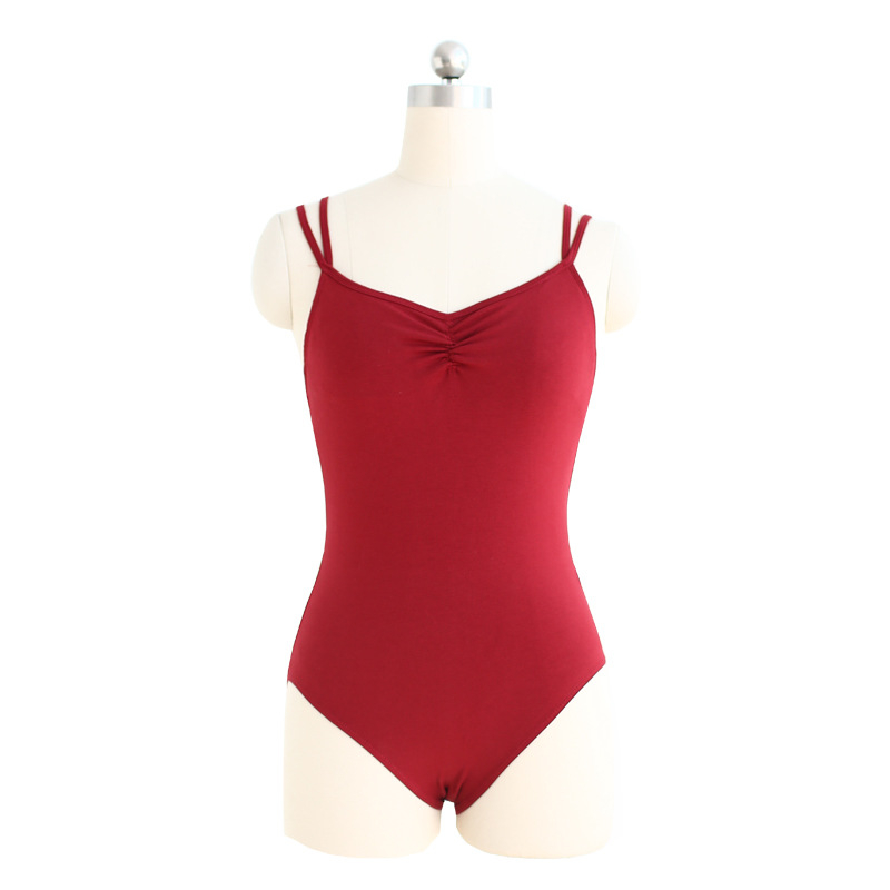 Ženski baletni leotard za vježbanje, 95% pamuk s 5% spandeksa podstava, moderni ples