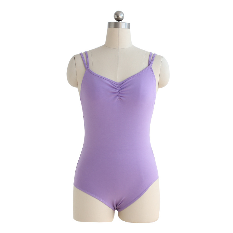 Ženski baletni leotard za vježbanje, 95% pamuk s 5% spandeksa podstava, moderni ples