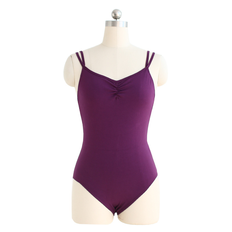 Ženski baletni leotard za vježbanje, 95% pamuk s 5% spandeksa podstava, moderni ples