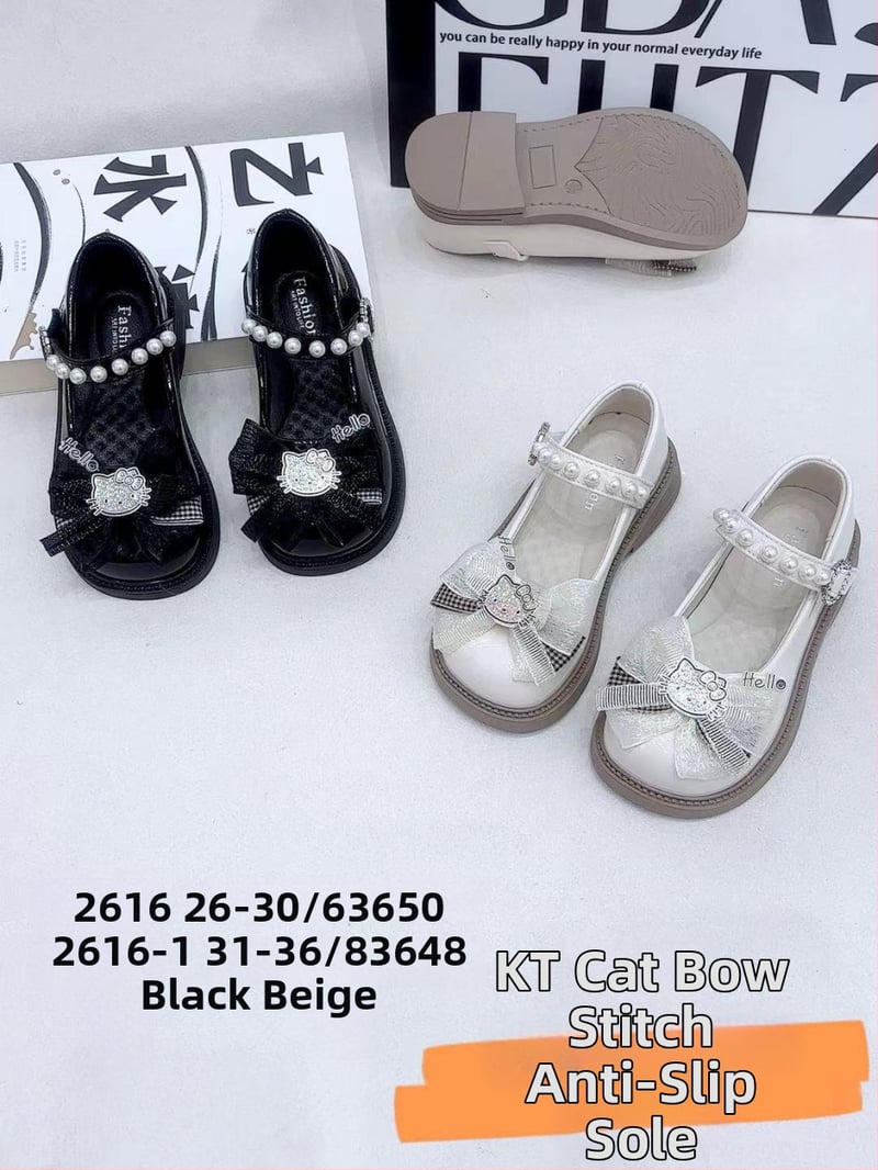 Lányoknak szóló cipő – hercegnő stílus, mikroszálas felsőrész, Velcro-zár, EVA talpbetét, gumitalp