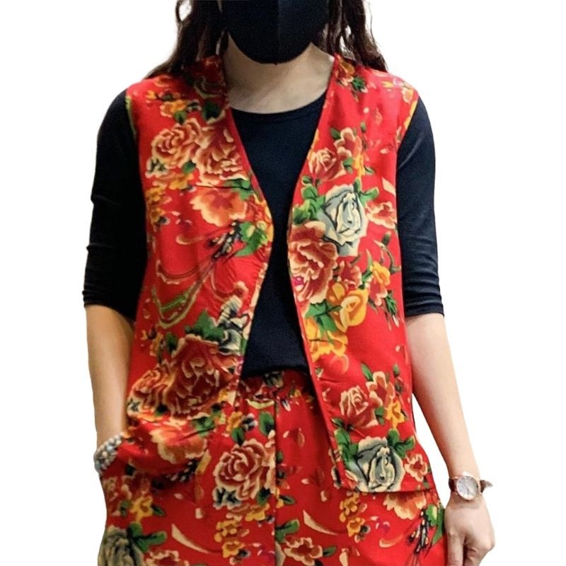 Unisex komplet za square dance tim, Chenille-Spandex tkanina, istočno-nordijski cvjetni motiv, etnički stil, kostim za izvedbu duop bubnjara, udio Spandexa ispod 30%, proljeće 2025