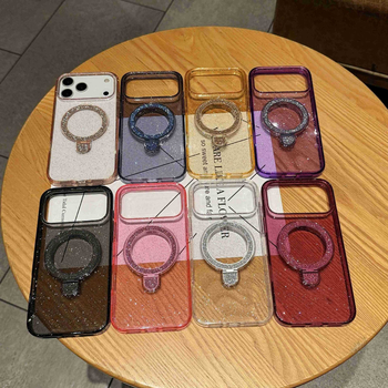 Kućište za iPhone 17 Pro Max sa sjajnom stalkom i akrilnim potpuno premazom, kompatibilno s iPhone 14 i modelima 13/11, 17E