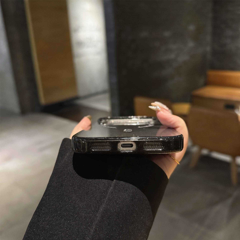 Kućište za iPhone 17 Pro Max sa sjajnom stalkom i akrilnim potpuno premazom, kompatibilno s iPhone 14 i modelima 13/11, 17E